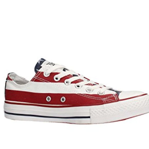 Converse Chuck Taylor American Flag Red White Blue Stars Stripes Low Siz… - Picture 1 of 5